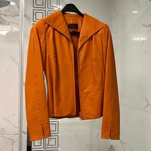 Danier orange genuine leather